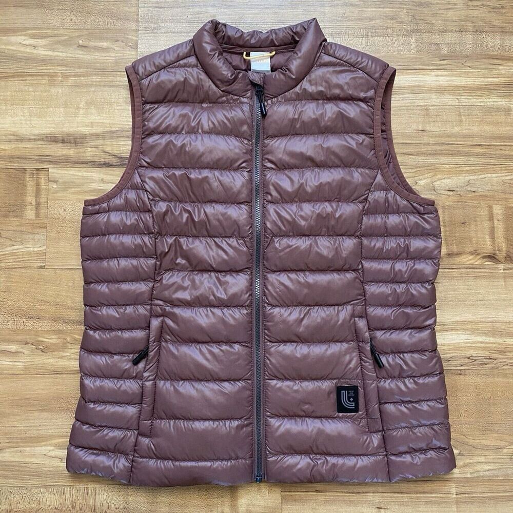 LOLE M Mauve Maria Puffer Vest Full Zip Recycled Poly Fall Outdoor Gorpcore Ski